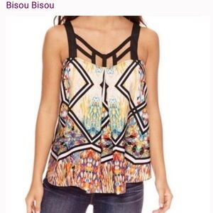 Y2K Festival Tank Top‎ Camisole Hot Mom Southwest Western Boho Aztec Small